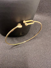 Load image into Gallery viewer, 18K Dainty Bangles with Heart
