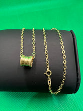 Load image into Gallery viewer, 18K Barrel Necklace “18”

