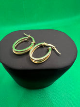 Load image into Gallery viewer, 18K Double Loop Earrings

