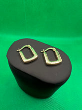 Load image into Gallery viewer, 18K Squared Loop Earrings
