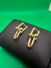 Load image into Gallery viewer, 18K Clip Link Earrings
