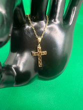 Load image into Gallery viewer, 18K Cross Necklace “18”
