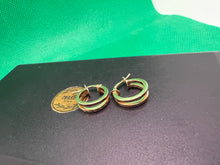 Load image into Gallery viewer, 18K Double Small Loop earrings
