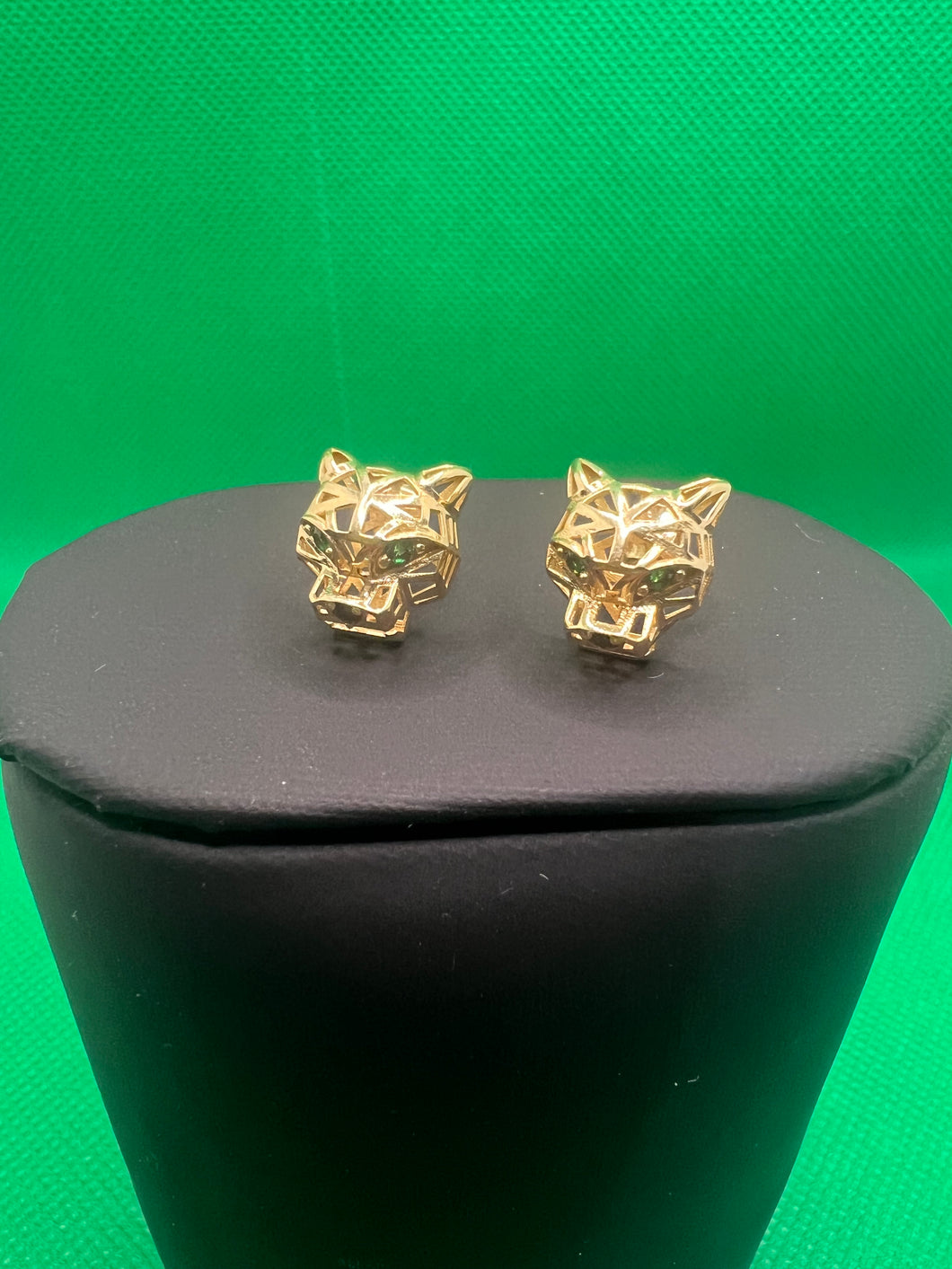 18K Panther Earrings “10mm”