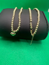 Load image into Gallery viewer, 18K Bubble Heart Necklace “16”
