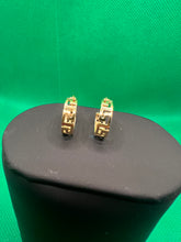 Load image into Gallery viewer, 18K Loop Embossed Design Earrings
