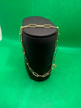 Load image into Gallery viewer, 18K Paperclip Bracelet “7”
