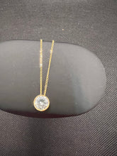 Load image into Gallery viewer, 18K Necklace Stud with Zircon Stone
