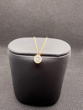 Load image into Gallery viewer, 18K Necklace Stud with Zircon Stone
