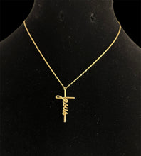 Load image into Gallery viewer, 18Karat Jesus Necklace  Name
