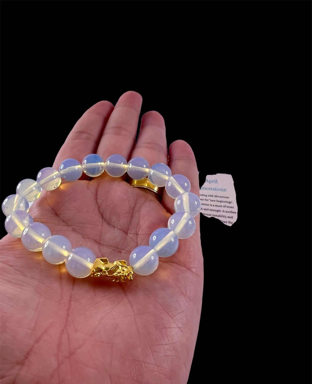 24K Piyao Bracelet ( April Birth Stone)